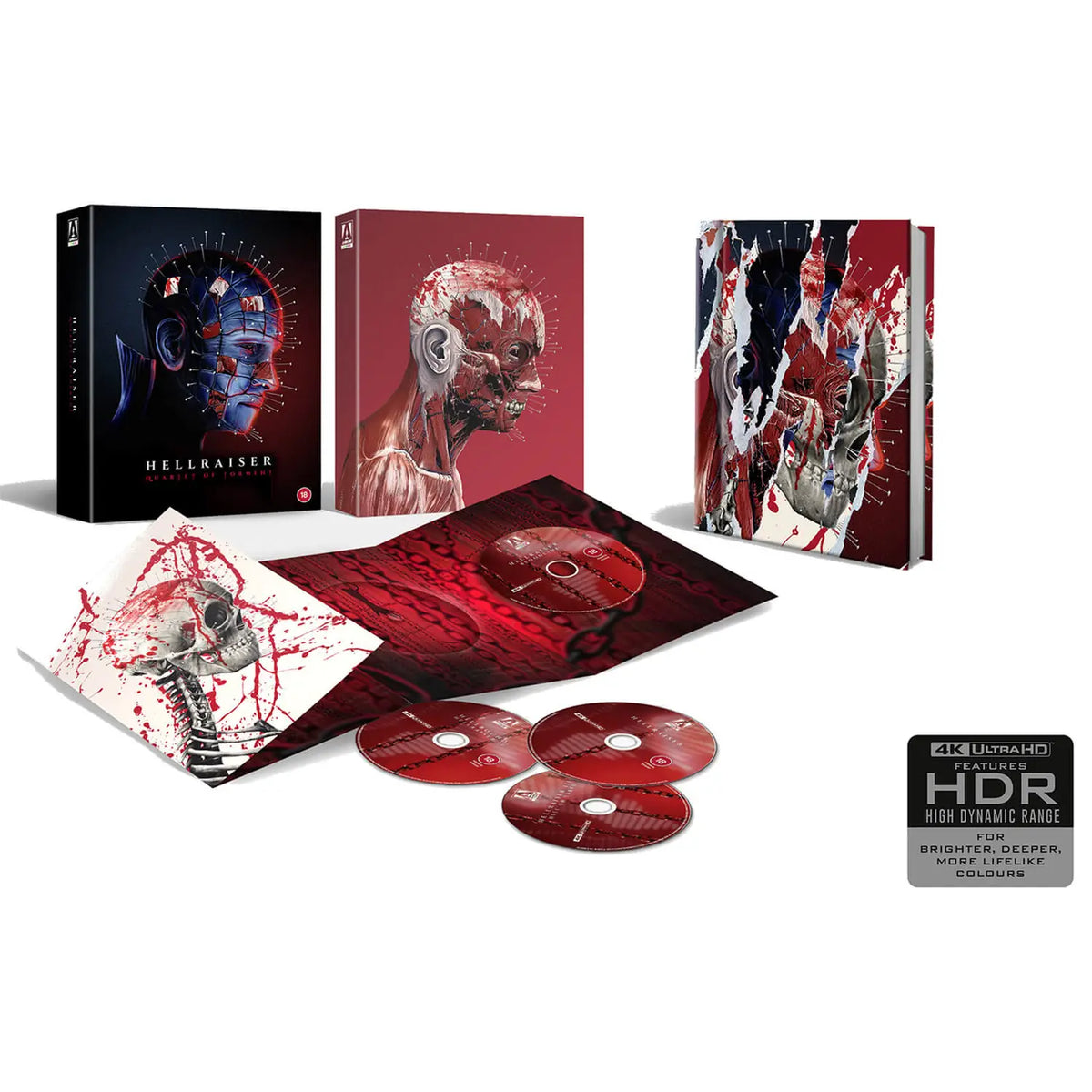Hellraiser Quartet Torment 4k What's in the box edition.