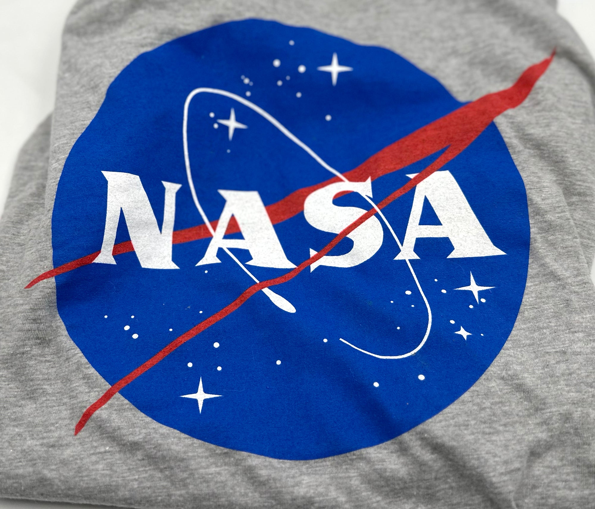 Jasper\'s Men\'s NASA in T-Shirt, Fit Curiosity 100% Gray Logo Cotton Classic -