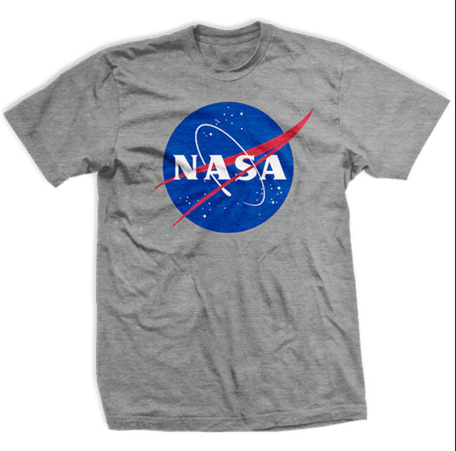 Jasper\'s in Classic Curiosity 100% Fit T-Shirt, Men\'s Cotton NASA Gray - Logo