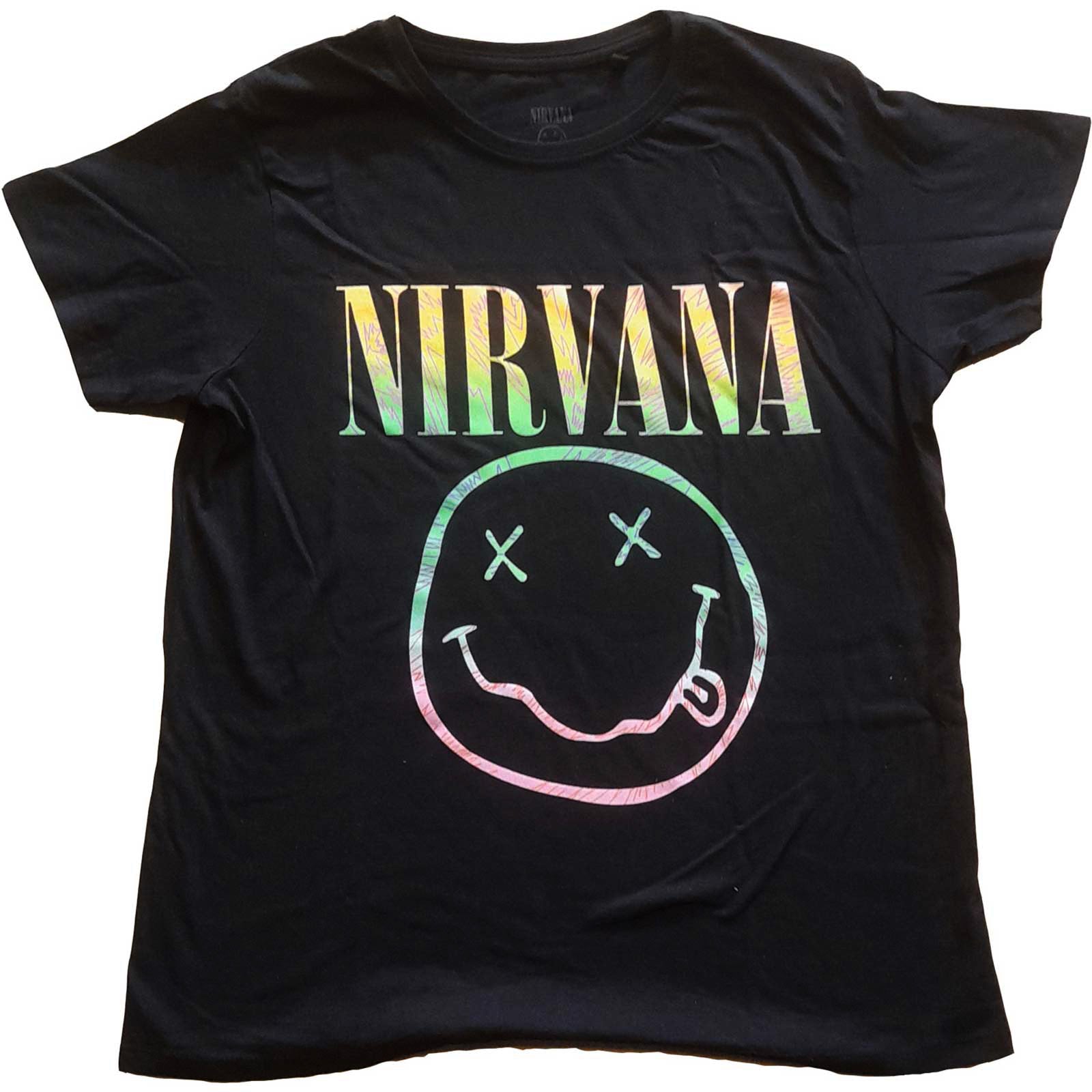 Women's Nirvana Pastel Smiley T-shirt