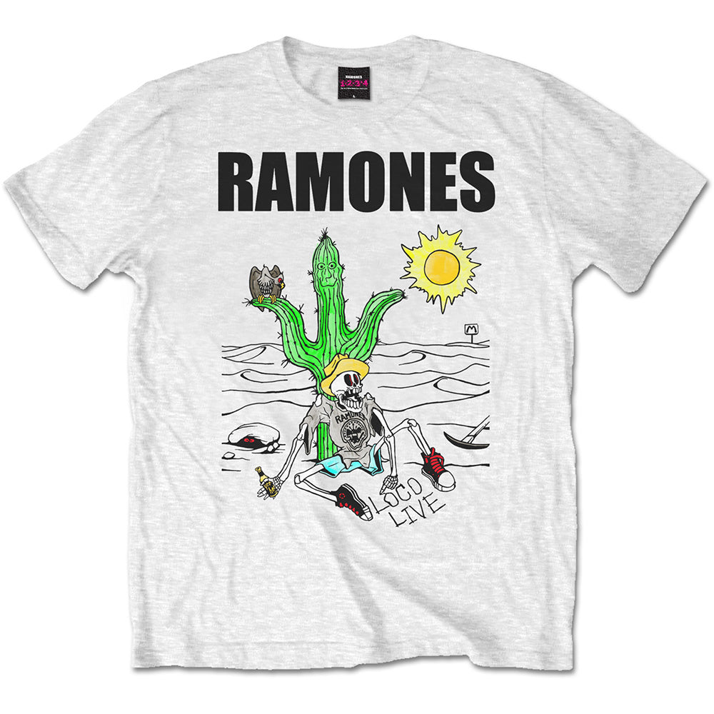 Ramones Loco Live white tshirt.