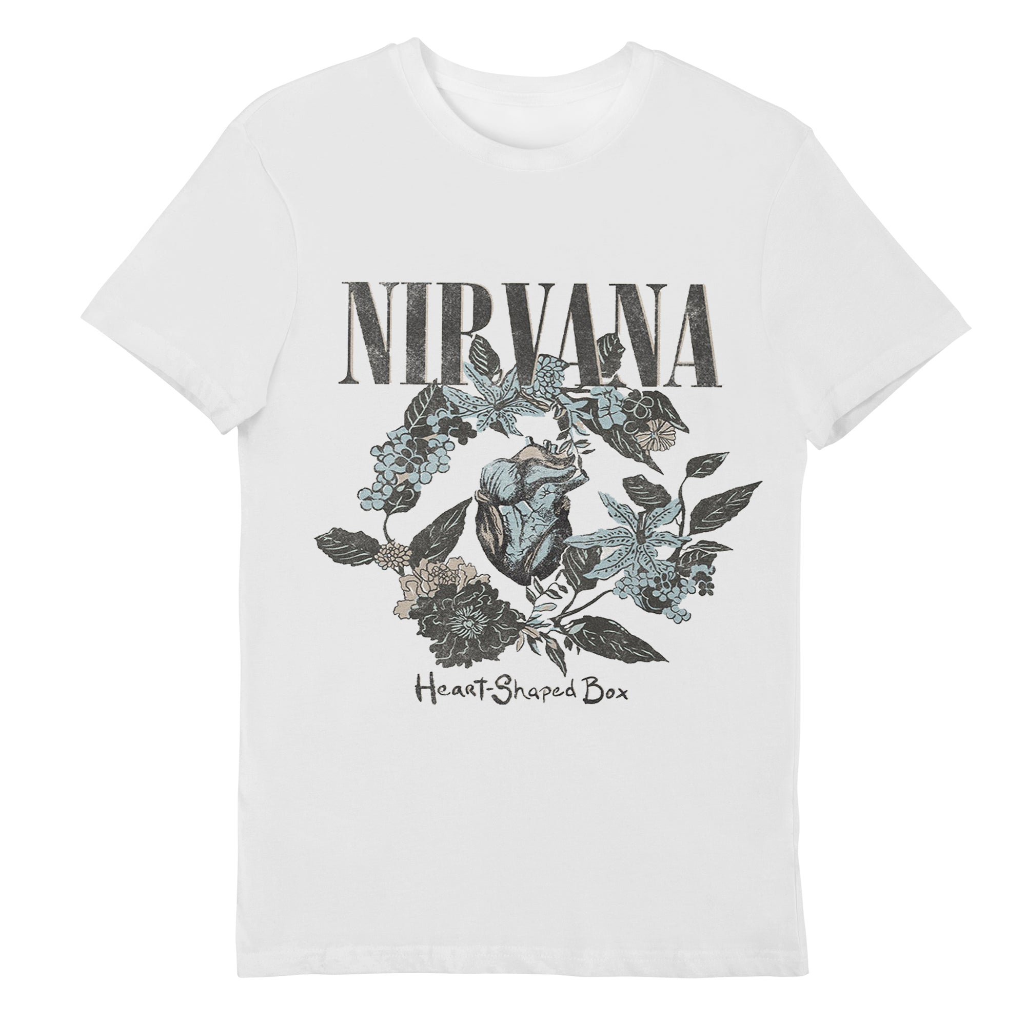 Nirvana Heart Shaped Box T-shirt, Unisex band tee, 90's Grunge 