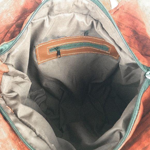 Leather Patchwork Bag Inside