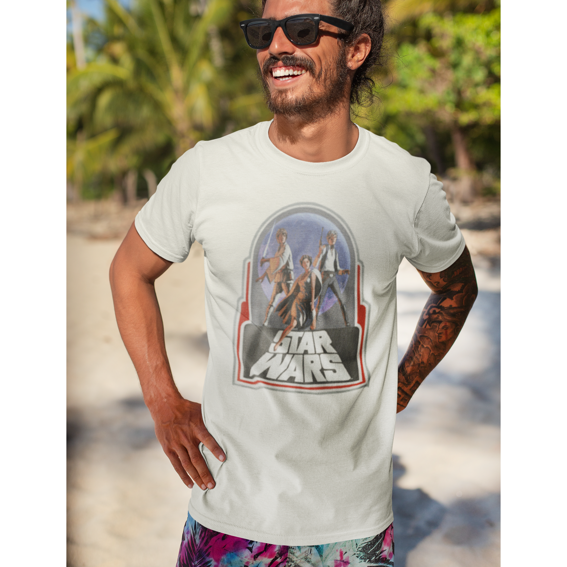 Star Wars Retro Vintage T-Shirt, Luke Skywalker Leia Han - Jasper's